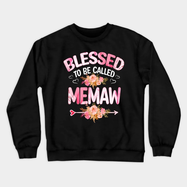 blessed to be called memaw Crewneck Sweatshirt by Bagshaw Gravity